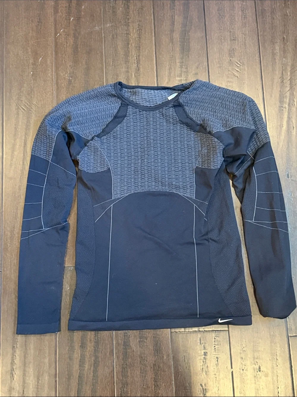 Nike Black Seamless Long Sleeve Performance Top